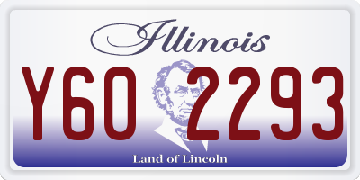 IL license plate Y602293
