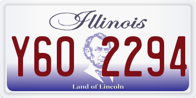 IL license plate Y602294