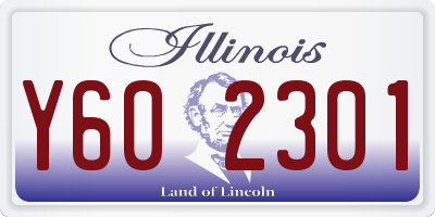 IL license plate Y602301
