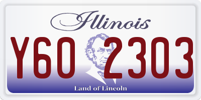 IL license plate Y602303