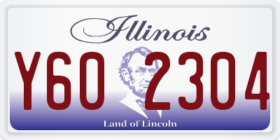 IL license plate Y602304