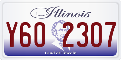 IL license plate Y602307