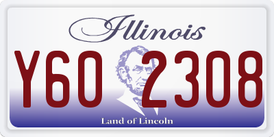 IL license plate Y602308