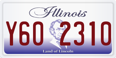 IL license plate Y602310