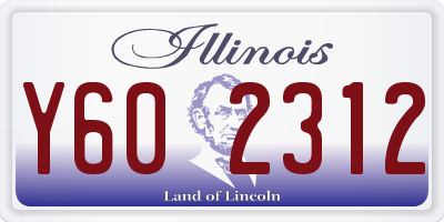 IL license plate Y602312