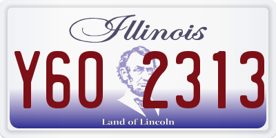 IL license plate Y602313