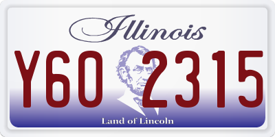 IL license plate Y602315