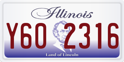 IL license plate Y602316