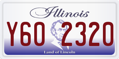IL license plate Y602320