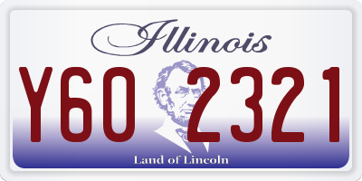 IL license plate Y602321