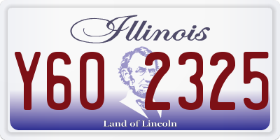 IL license plate Y602325