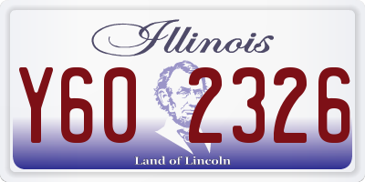 IL license plate Y602326