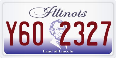 IL license plate Y602327