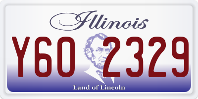 IL license plate Y602329