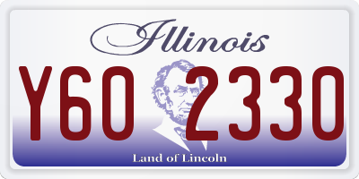 IL license plate Y602330