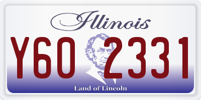 IL license plate Y602331
