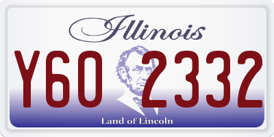 IL license plate Y602332