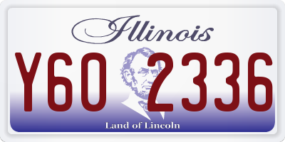 IL license plate Y602336