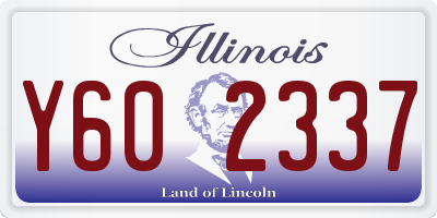 IL license plate Y602337