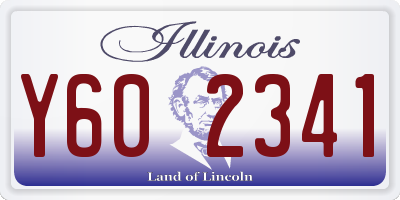 IL license plate Y602341