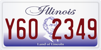 IL license plate Y602349