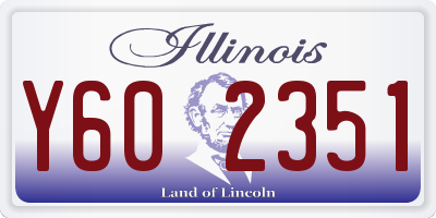 IL license plate Y602351