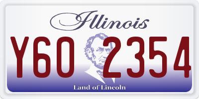 IL license plate Y602354