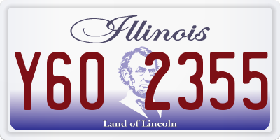 IL license plate Y602355