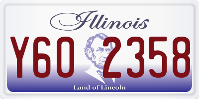 IL license plate Y602358