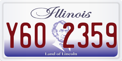 IL license plate Y602359