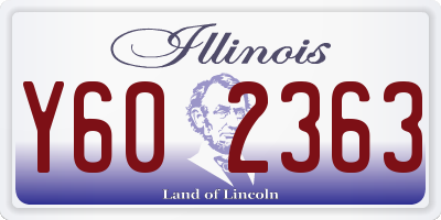 IL license plate Y602363
