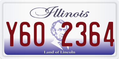 IL license plate Y602364