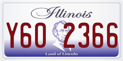 IL license plate Y602366