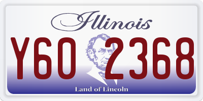 IL license plate Y602368