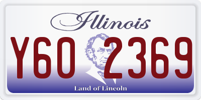 IL license plate Y602369