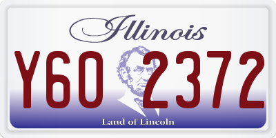 IL license plate Y602372