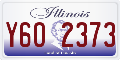 IL license plate Y602373