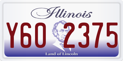 IL license plate Y602375