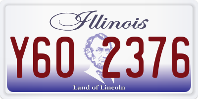 IL license plate Y602376