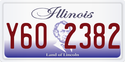 IL license plate Y602382