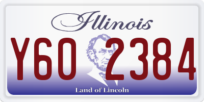 IL license plate Y602384