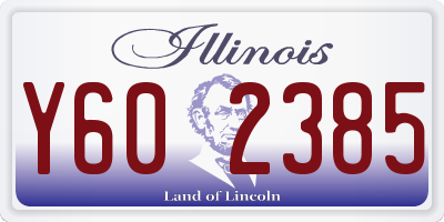 IL license plate Y602385