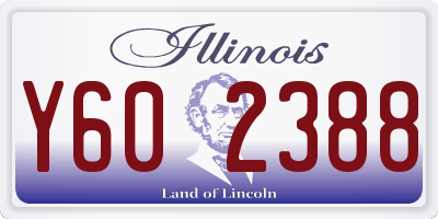 IL license plate Y602388