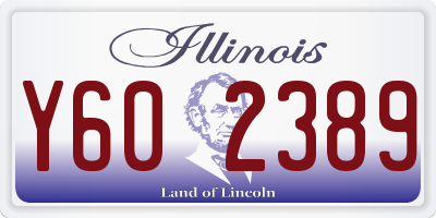 IL license plate Y602389
