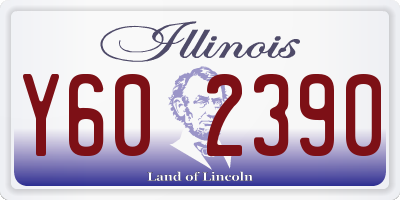 IL license plate Y602390