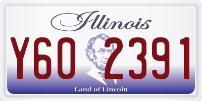 IL license plate Y602391