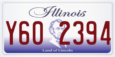 IL license plate Y602394