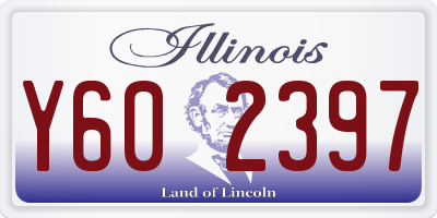 IL license plate Y602397