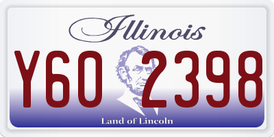 IL license plate Y602398