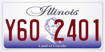 IL license plate Y602401